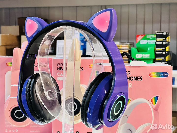 Наушники с кошачьими ушками