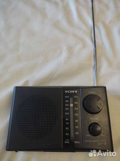 Радиоприемник sony FM/AM 2band radio ICF-18