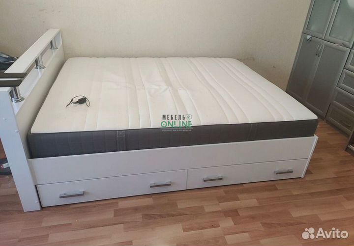 Кровать двуспальная 160х200 с ящиками новая