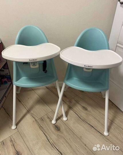 Стульчик babybjorn мятный и бустер babybjorn белый