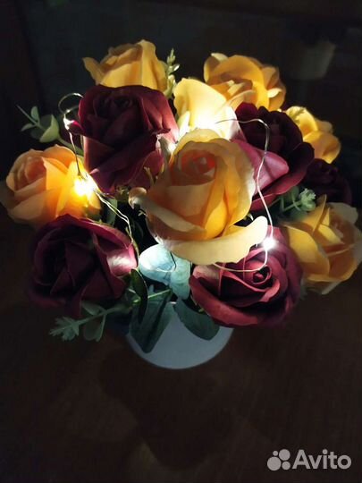 Светильник ночник-мыльный букет