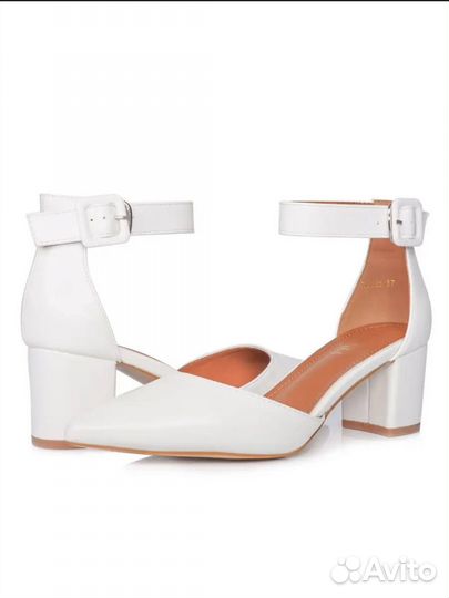 Туфли белые свадебные 40-41 размер
