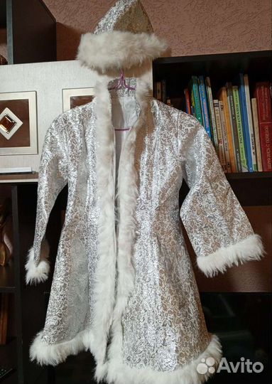 Костюм снегурочки на 6-8 лет