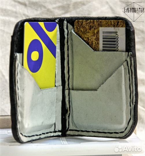 Картхолдер из натуральной кожи ручная работа