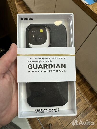 Чехол KzDoo iPhone 14 Pro MagSafe кожа