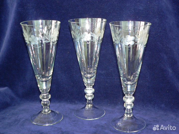 Стаканы и бокалы фужеры. Стекло и хрусталь СССР