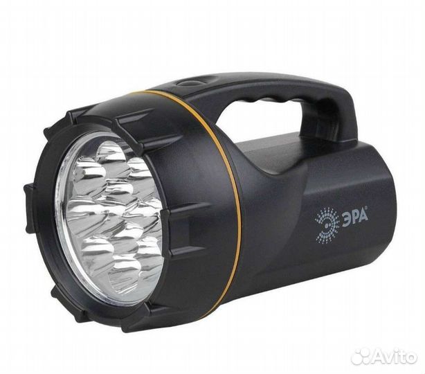 Ручной светодиодный фонарь эра FA12M черный 120 мм