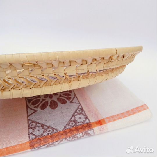 Плетеная корзина поднос хлебница блюдо