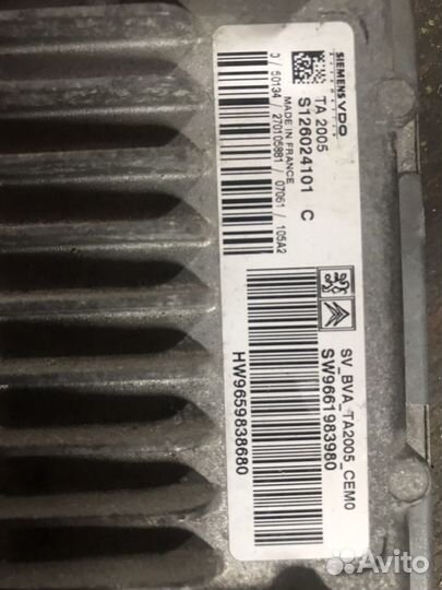 Блок управления АКПП. S126024101C. Пежо 307