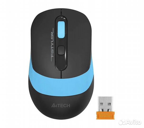 Беспроводная мышь A4Tech Fstyler FG10, черный/сини