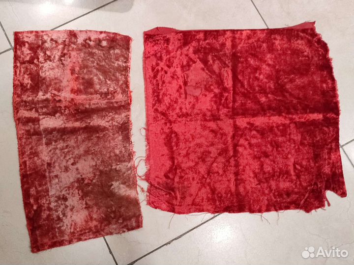 Плюш коралл, оранжевый, СССР