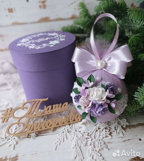 Ёлочные шары ручной работы