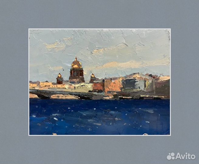 Картина городской пейзаж маслом