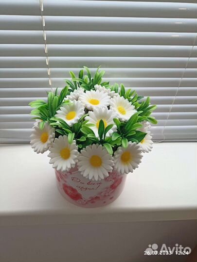 Букет цветов из мыла