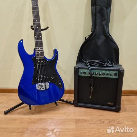 Электрогитара Ibanez с Комбиком Stagg 15WT