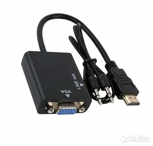 Переходник с vga на hdmi + аудио 3.5мм