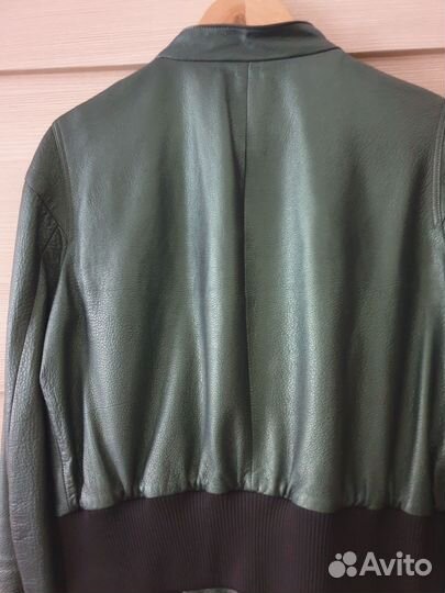 Куртка кожаная женская 48