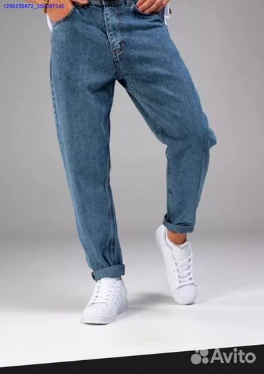 Джинсы бананы синие (Арт.46484)