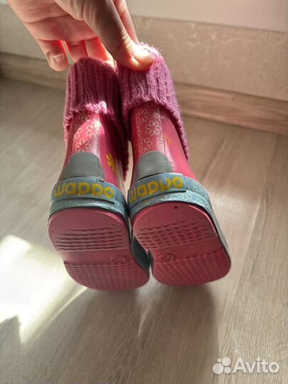 Резиновые сапоги детские для девочки