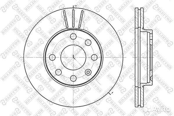 Диск тормозной передний opel astra/ascona/kadett 1