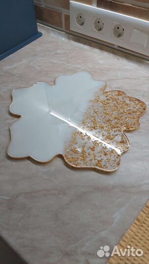 Поднос из эпоксидной смолы