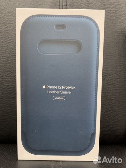 Чехол iPhone 12 pro max leather sleeve MagSafe