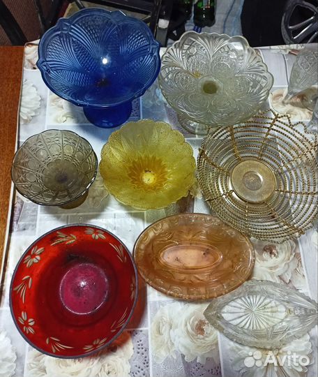 Ваза для фруктов на ножке СССР