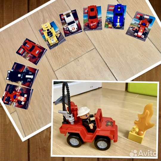Lego машинки гоночные shell и пожарная