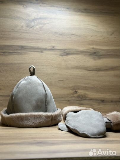 Банная шапка из овчины