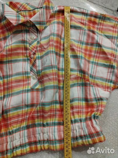 Рубашка - блузка укороченная