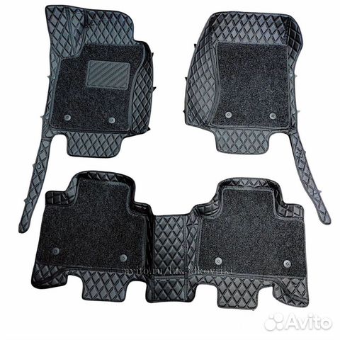 Коврики премиум Mercedes CLS C257 +ворс. Чёрн/чёрн