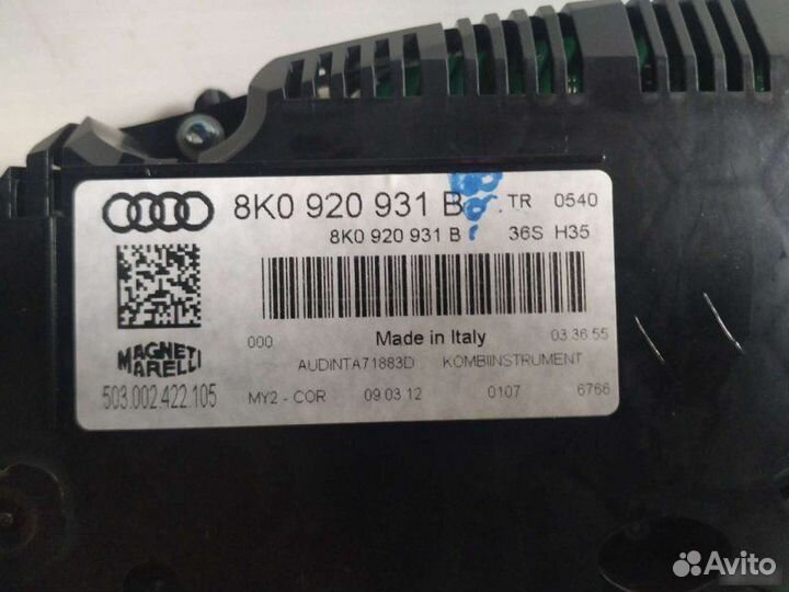 Приборная панель Audi A4 B8