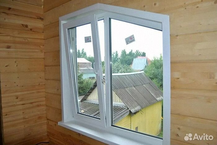 Окна пвх на дачу, окно 2х створчатое, 3х створчато