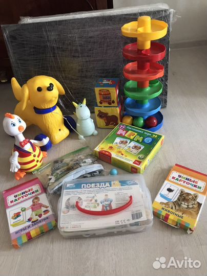 Игрушки пакетом, машинки, детский инструмент