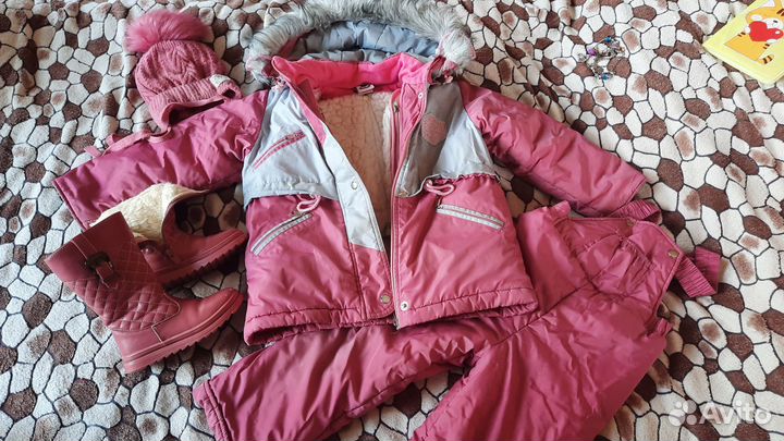 Зимний комбинезон для девочки рост104