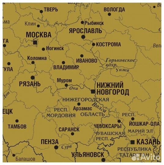 Скретч карта россии