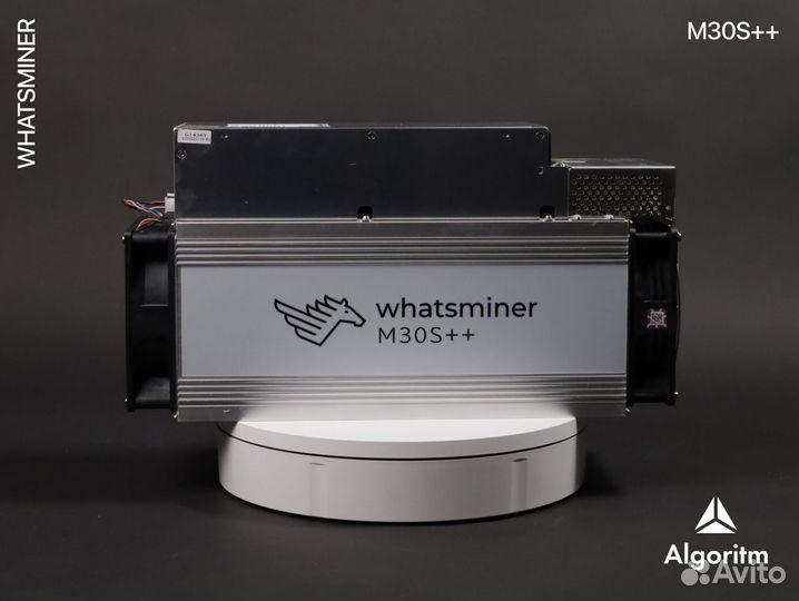 Asic майнер whatsminer M30S++ РФ гтд / 106 тh/S