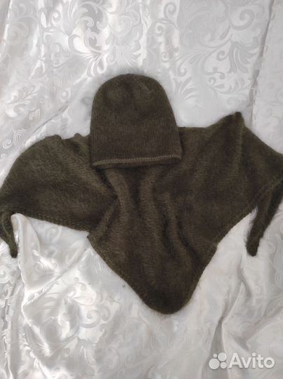 Платок бактус косынка из пуха норки