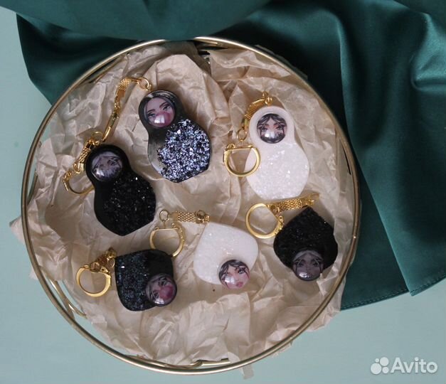 Матрешка брелок ручной работы