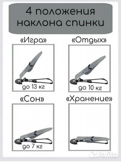 Шезлонг детский