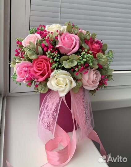 Букет цветов из мыла