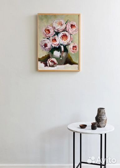 Картина маслом цветы