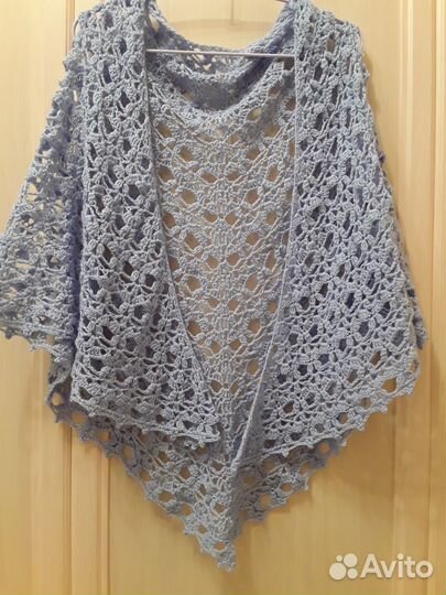 Шаль вязаная ручная работа