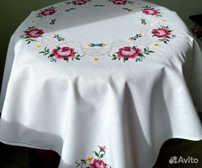 Скатерти напероны вышивка Германия