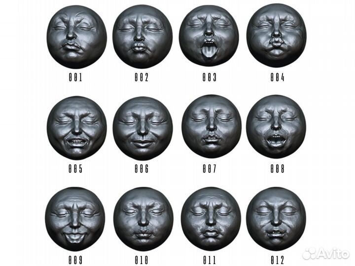 Современная скульптура Лица 85 см