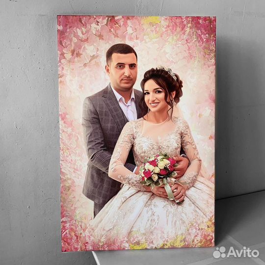 Портрет по фото на холсте в Воронеже