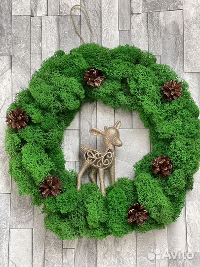 Новогодний венок. Новогодняя поделка