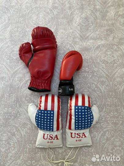 Боксерские перчатки 8oz, 6oz, 12