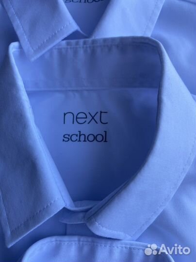 Рубашка школьная с коротким рукавом 128