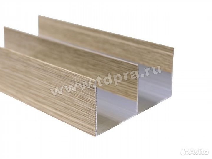 Дуб светлый структурный Направляющая верхняя 5,9м